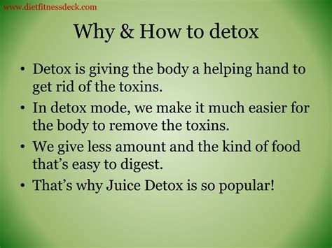 Ppt Body Cleanse And Detox What How And Why Powerpoint Presentation