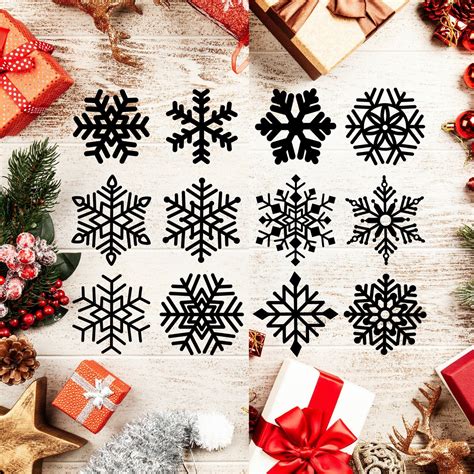 Snowflakes Svg Bundlesnowflake Svg Flake Winter Svgsnowflake