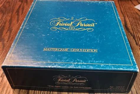 1981 TRIVIAL PURSUIT Master Game Genius Edition Trivia Board Complete