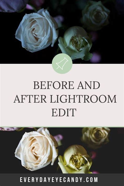 Before and After Lightroom Edit - Everyday Eyecandy