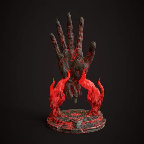 3d Printable Hand Of Vecna Dnd Prop By Josh Suyemoto