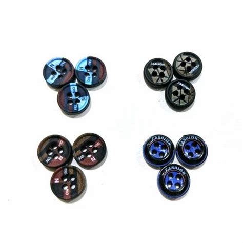 Plastic Round Shirt Buttons For Garments Packaging Type Packet At Rs