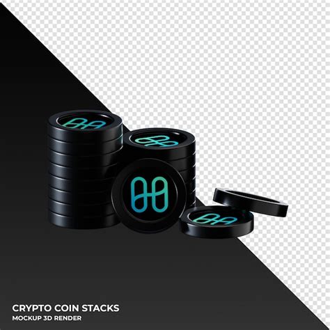 Harmony one coin stacks cryptocurrency 3d render ilustración Archivo