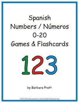 Spanish Numbers N Meros Word Strips Cards And Posters Tpt