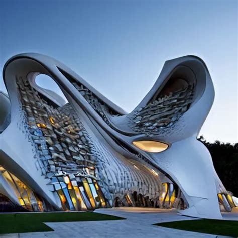 A Zaha Hadid Architecture In Style Of Gaudi Stable Diffusion