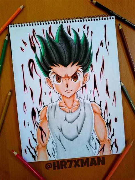 Gon Freecs Drawing By Hr7xman On Deviantart Anime Canvas Art Hunter