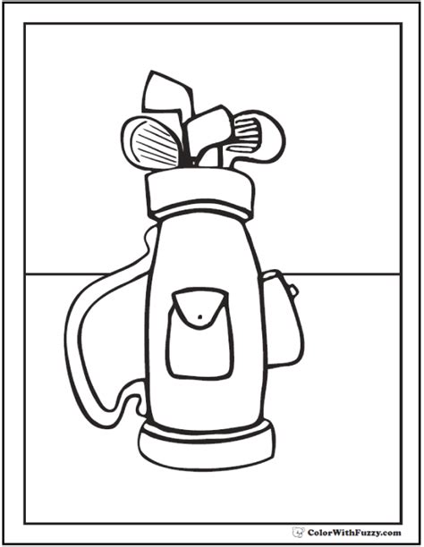 Golf Coloring Pages Customize And Print PDF