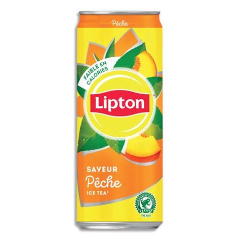 Lipton Ice Tea P Che Canette De Cl Achat Pas Cher