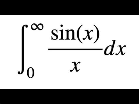 Integral Of Sinx X By Complex Analysis YouTube