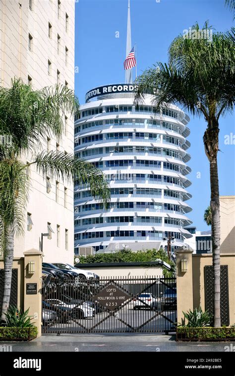 Capitol Tower Company Headquarters Of Capitol Records In Hollywood