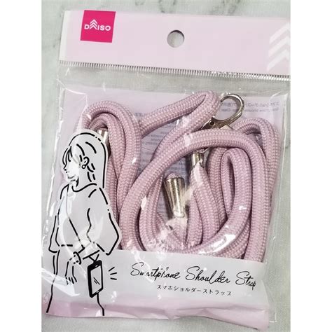 Daiso スマホショルダーストラップ ラベンダー 透明シート付き 肩かけストラップの通販 By ゆーs Shop｜ダイソーならラクマ