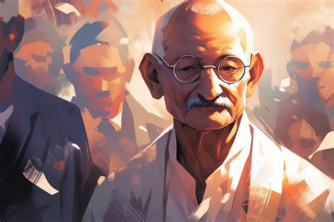 Premium AI Image | Mahatma Gandhi India's father of the nation Gandhi ...