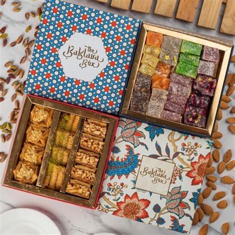 Assorted Baklava Box 250 Gm Assorted Turkish Delight 500 Gm The