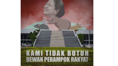 BEM UI Tolak Perppu Cipta Kerja Buat Meme Puan Maharani Berbadan Tikus