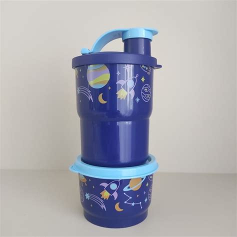 Kit Infantil Tupperware Cosmos Astronauta Copo Bico Potinho Shopee Brasil