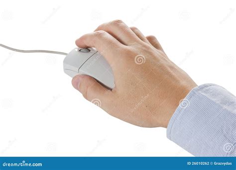 Hand With Computer Mouse Stock Photography - Image: 26010262