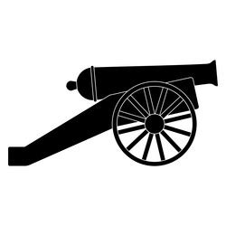 Cannon Silhouette Vector Images (over 3,500)