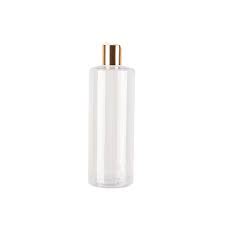 Cosmetic Sleek Slant Shoulder Pet Bottle With Disc Cap Clear Ml