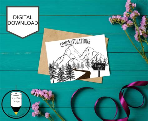 Printable Congratulations Card Congrats Greeting Card Happy Etsy