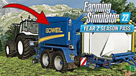 LS22 YEAR 2 ERSTES DLC veröffentlicht MAISSILAGEBALLEN Göweil Pack