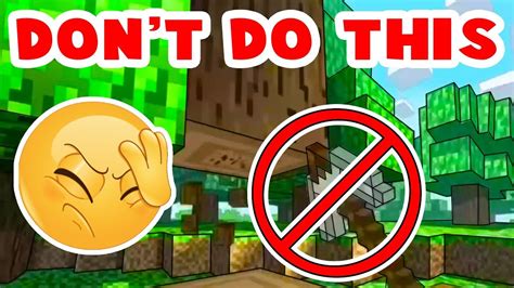 DON T DO THESE 40 Things In Minecraft Minecraft Guide YouTube