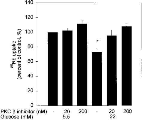 Effect Of Pkc Inhibitor On Glucose Induced Inhibition Of Na K Atpase