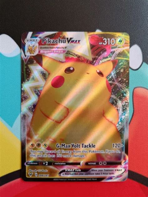 PIKACHU VMAX 044 185 Vivid Voltage Full Art Pokemon Card Mint NM Pack