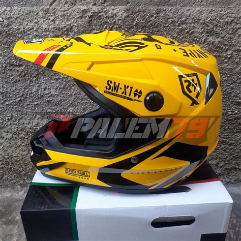 Jual Helm RSV Orca Esqueleto Kuning Size L Trail Helmet Yellow Cross