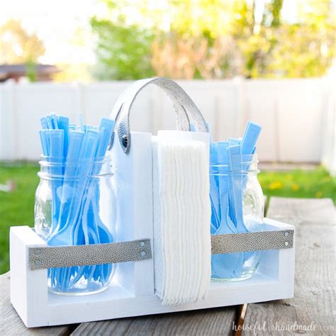 DIY Utensil Caddy With Mason Jars Houseful Of Handmade