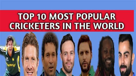 Top Most Popular Cricketers In The World Cricket Icons Legendary