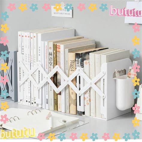 Butu Bookends ออแกไนเซอร โต ะแบบปรบได พร อมท วางปากกา ขาต