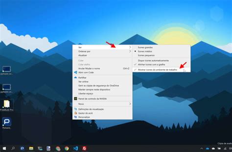 A maneira simples de ocultar ícones na área de trabalho do Windows 10