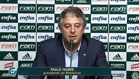 Tarde no Palmeiras é marcada por críticas de Paulo Nobre à arbitragem