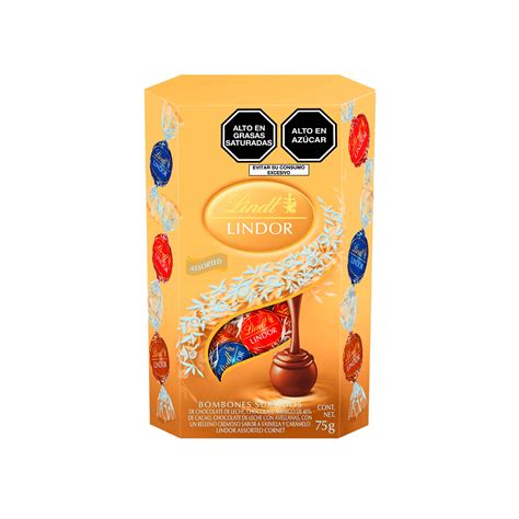 Bombones De Chocolate Lindor Mini Cornet Lindt 75 G