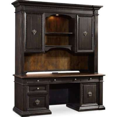 Home or Office Credenza Desk with Hutch - Carroll's Office Furniture