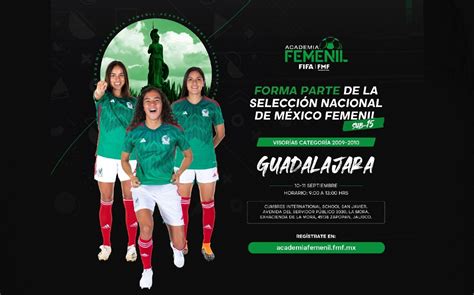 Visorias para Selección Femenil Sub 15 comenzarán viernes Guadalajara