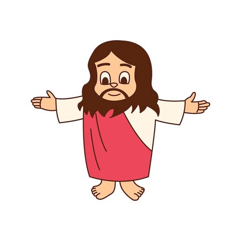 Cartoon Design Von Jesus Christus Segen F R Alle Vektorillustration