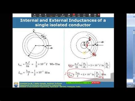 EPTS Lecture 3 Inductance Of Single Phase Two Wire Line Inductance