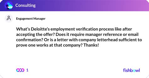 whats deloittes employment verification process fishbowl