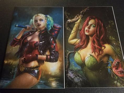 Harley Quinn And Poison Ivy 1 Shannon Maer Exclusive Virgin Variant Set Nm 2072104748