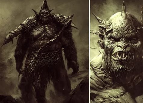 Feral Orc Chieftain Concept Beksinski Ruan Jia The Stable