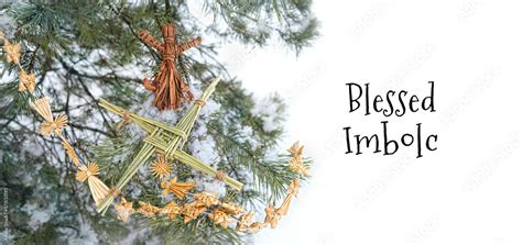 Blessed Imbolc Greeting Card Brigid S Cross Symbol Of Imbolc Sabbat