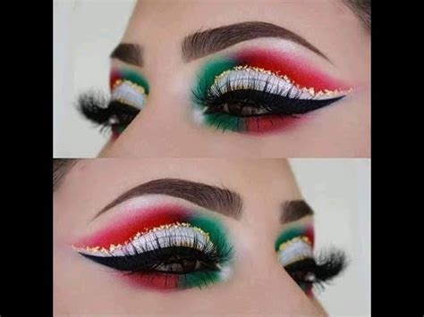 Maquillaje Mexicano Tricolor Para Fiestas Patrias Para Y De