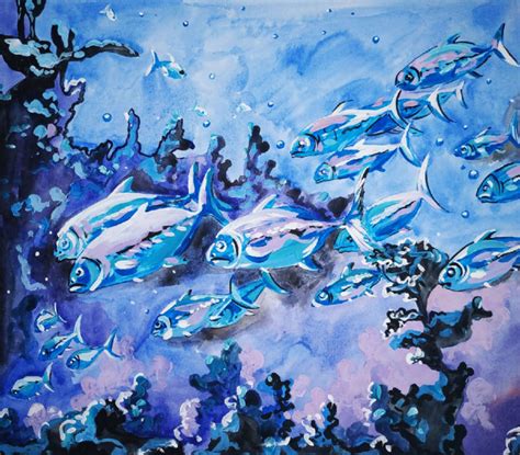 Abstract Paintings Of Fish