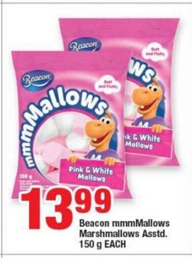 Beacon Mmmmallows Marshmallows Asstd 150 G Each Offer At Ok Grocer