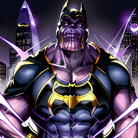 Thanos as Batman, Bat Thanos by MasterpieceMerchant on DeviantArt