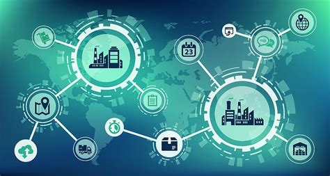 Pin en Medio ambiente y tecnología cadena de suministro fondo de