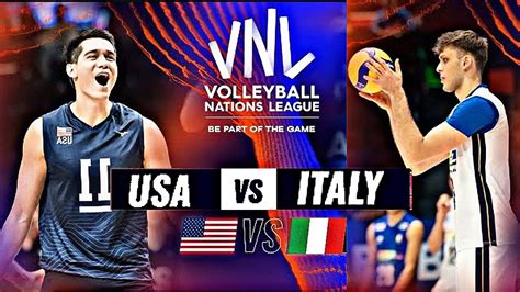 USA Vs ITALY Live Score Update Today Match VNL 2023 FIVB VOLLEYBALL MEN