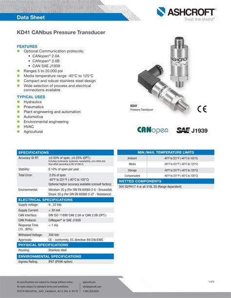 Pdf Data Sheet Kd41 Canbus Pressure Transducer Dokumen Tips