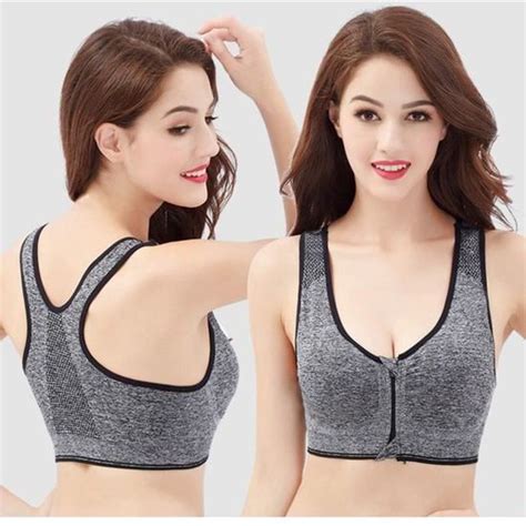 Soutien Gorge De Sport à Glissière Avant Pour Femmes Soutien Gorge De